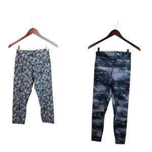 2 LULULEMON Leggings Wunder Under HR 25"‎ & Align HR Nulu Crop SIZE 6